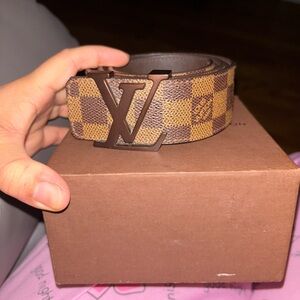 Louis Vuitton Damier Ebene Men's Belt